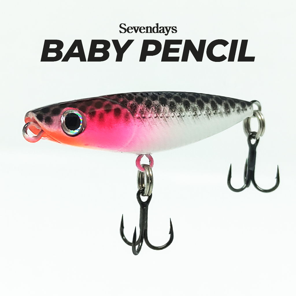 Baby Pencil 4.5cm Mini Micro Small Treble Hook Topwater Fishing