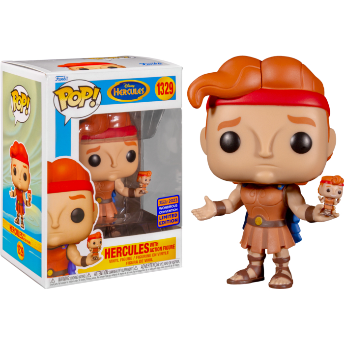 Funko Pop! Hercules - Hercules With Action Figure Pop! Vinyl Figure ...