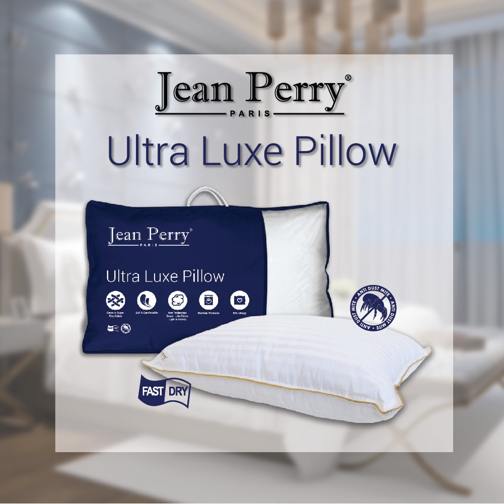 Non Allergic Soft Comfortable JEAN PERRY High Quality Ultra Luxe Ultra Soft Pillow Kualiti Tinggi Bantal Hotel Bed Shopee Malaysia