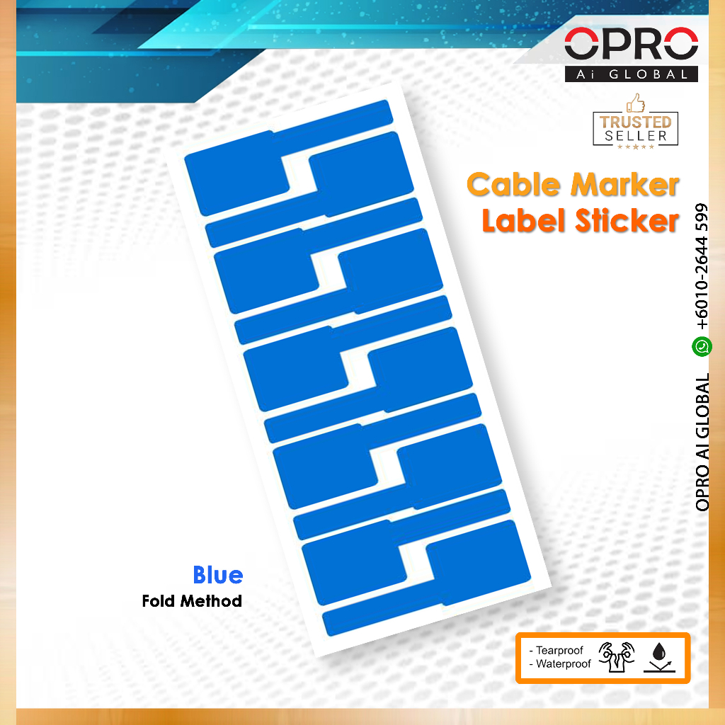 [Fold Method] OPRO Cable Marker Label Sticker (LabelMarker) / Cable