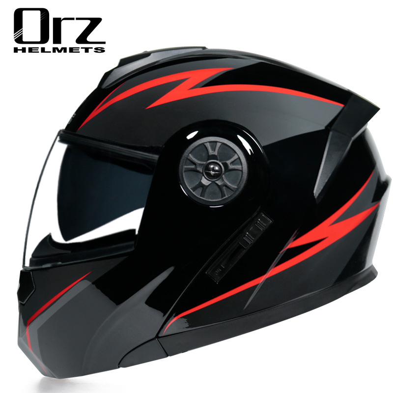 ORZ 161 Flip up Helmet Modular Motorcycle Helmet Double Lens Builtin