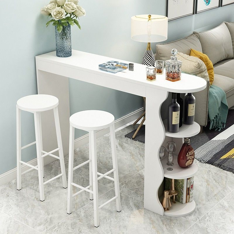 Kitchen Island Dining Table Bar Bar Table Cabinet Wooden Bar Table ...