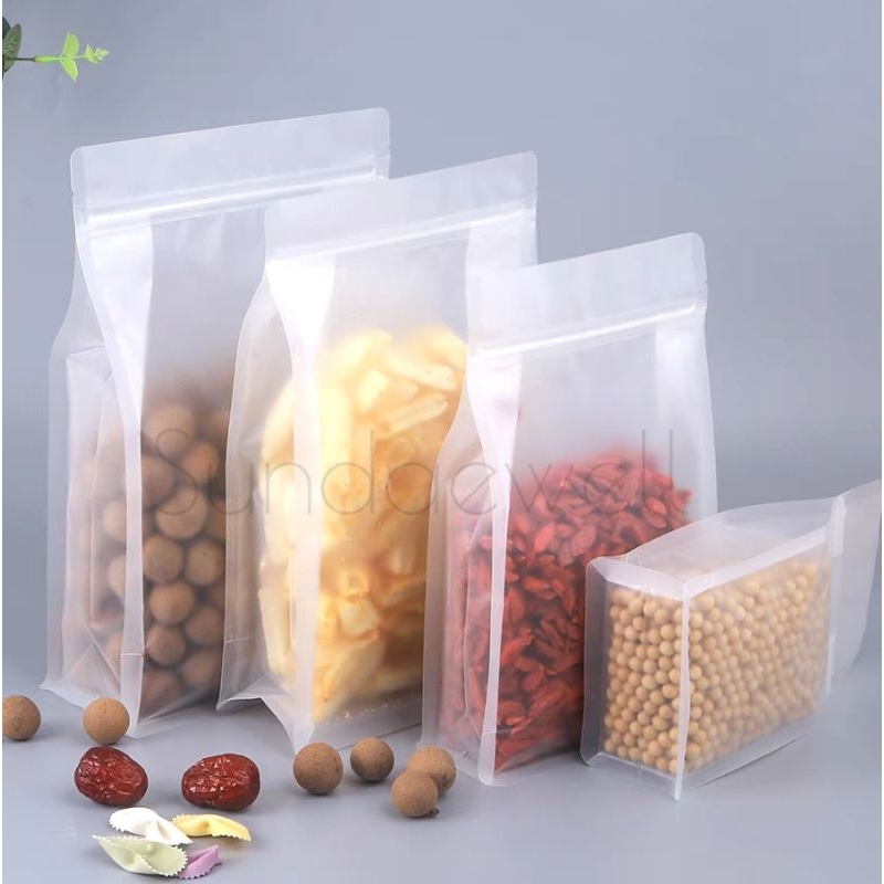 Food Grade Frosted Matte Thick Plastic Zip-lock Packaging Bag No Handle ...