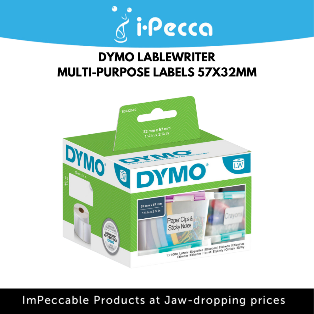 DYMO LW MULTI-PURPOSE LABELS 57X32MM | Shopee Malaysia