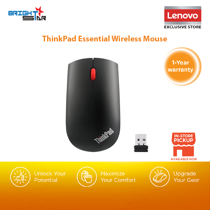 Lenovo ThinkPad Essential Wireless Mouse | Shopee Malaysia