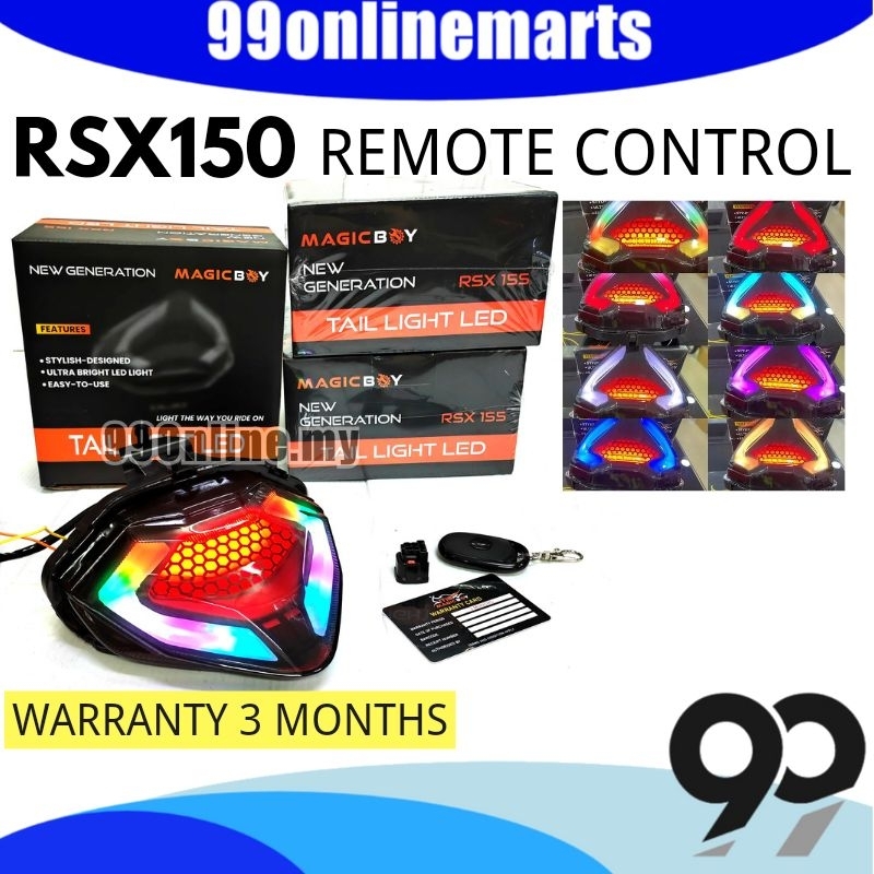 HONDA RSX RSX150 TAIL LAMP LED WITH SIGNAL Remote Control (3 months