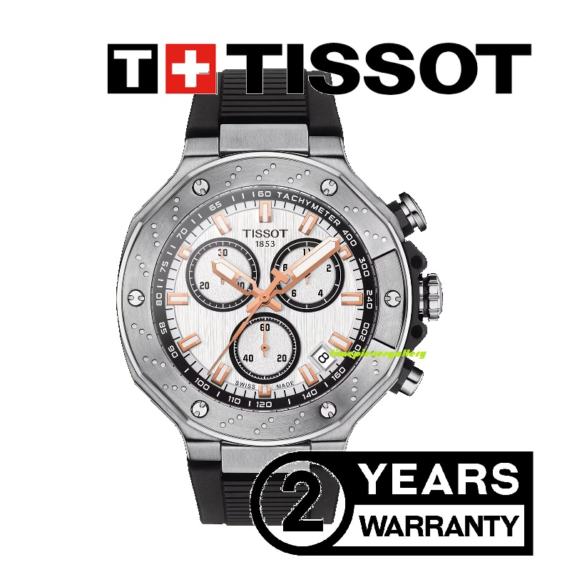 Tissot Orologio T-Race Chrono Uomo, Nero, Modello T141.417.17.011.00