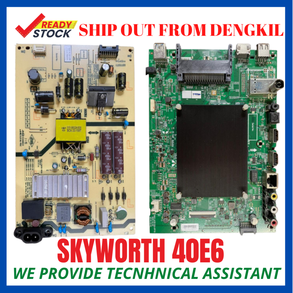 Skyworth 40E6 Power board Mainboard Power Supply Board Ready Stock Shopee Malaysia