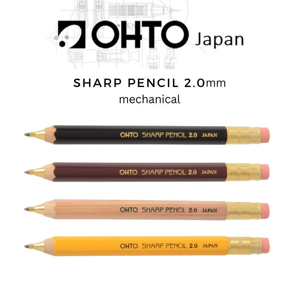 Ohto Wooden Mechanical Pencil Lead Holder 2.0 mm Shopee Malaysia
