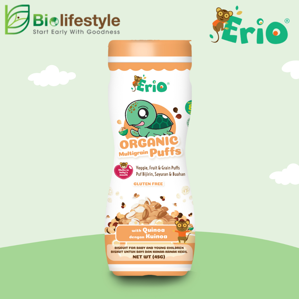 Erio Organic Multigrain Puffs (45g) | Shopee Malaysia