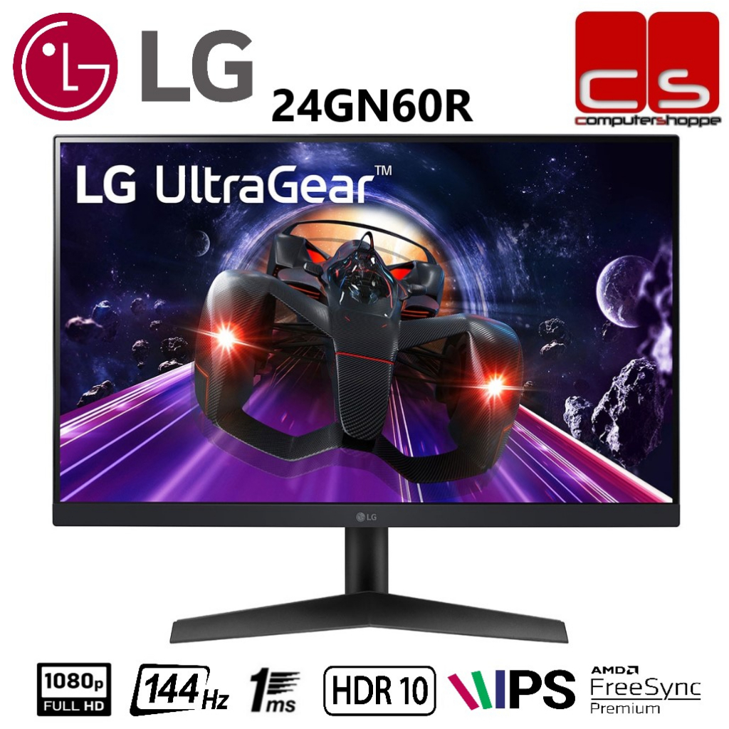 LG UltraGear 24GN60R 23.8" FHD 144HZ 1MS IPS HDR FREESYNC Gaming