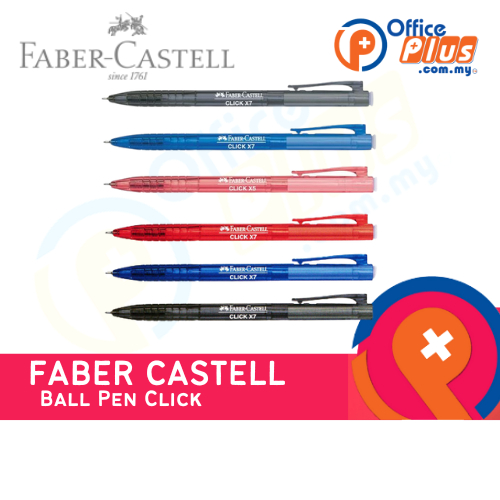 FaberCastell Ballpoint Pen Click X5 X7 Shopee Malaysia