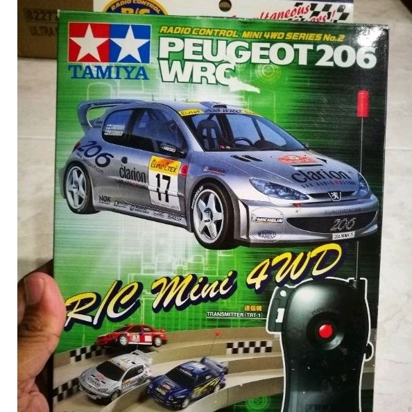 最愛 mini RC Tamiya Peugeot remote with Japan in made WRC 206 ミニカー
