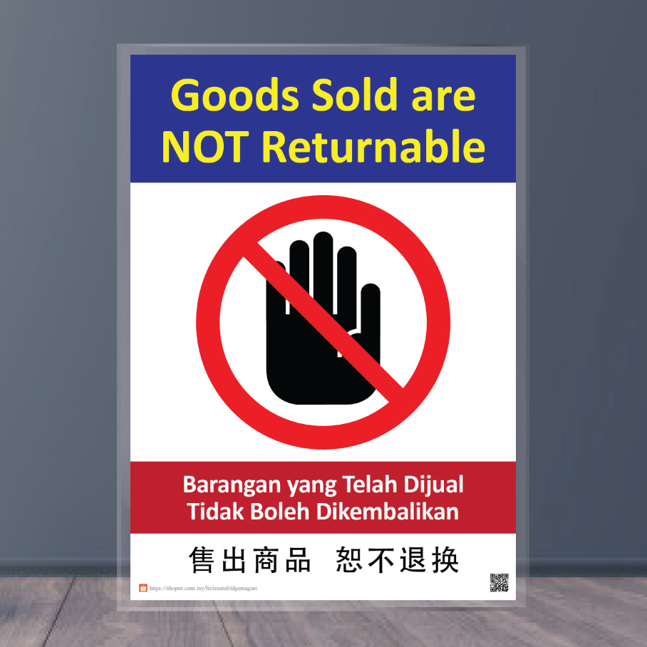 A4 Signage [ laminated poster ] Papan Tanda Dilarang-merokok NoSmoking ...