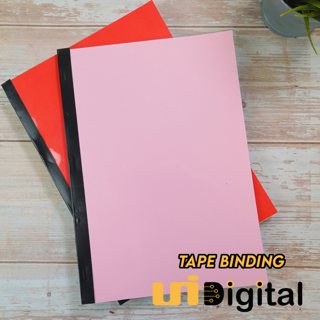 Servis A4 Tape Binding Service dengan Clear Cover (Depan & Belakang
