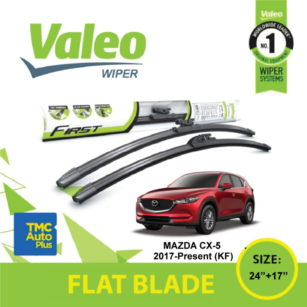 VALEO FLAT BLADE WIPER MAZDA CX5 2017PRESENT (24"+18") (2pcs/set