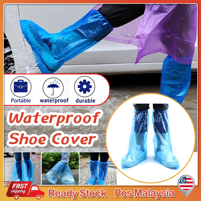 1pair Waterproof Shoe Cover Disposable Rainproof Foot Overshoes Shoe