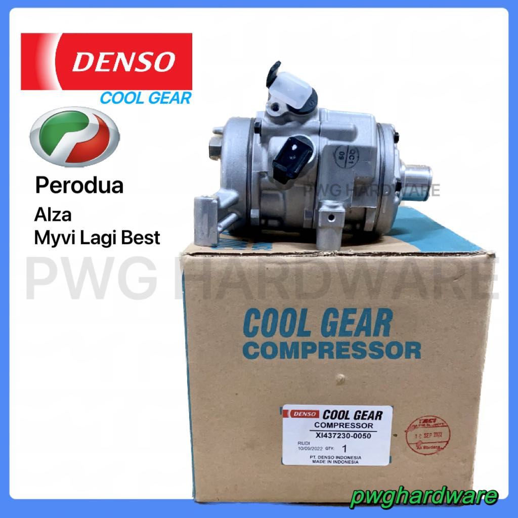 Original Denso Cool Gear Perodua Alza / Myvi Lagi Best Compressor