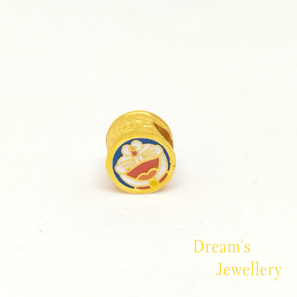 Doraemon Bead/Pendant/Charm 916 Gold Dreams Jewellery Shopee Malaysia