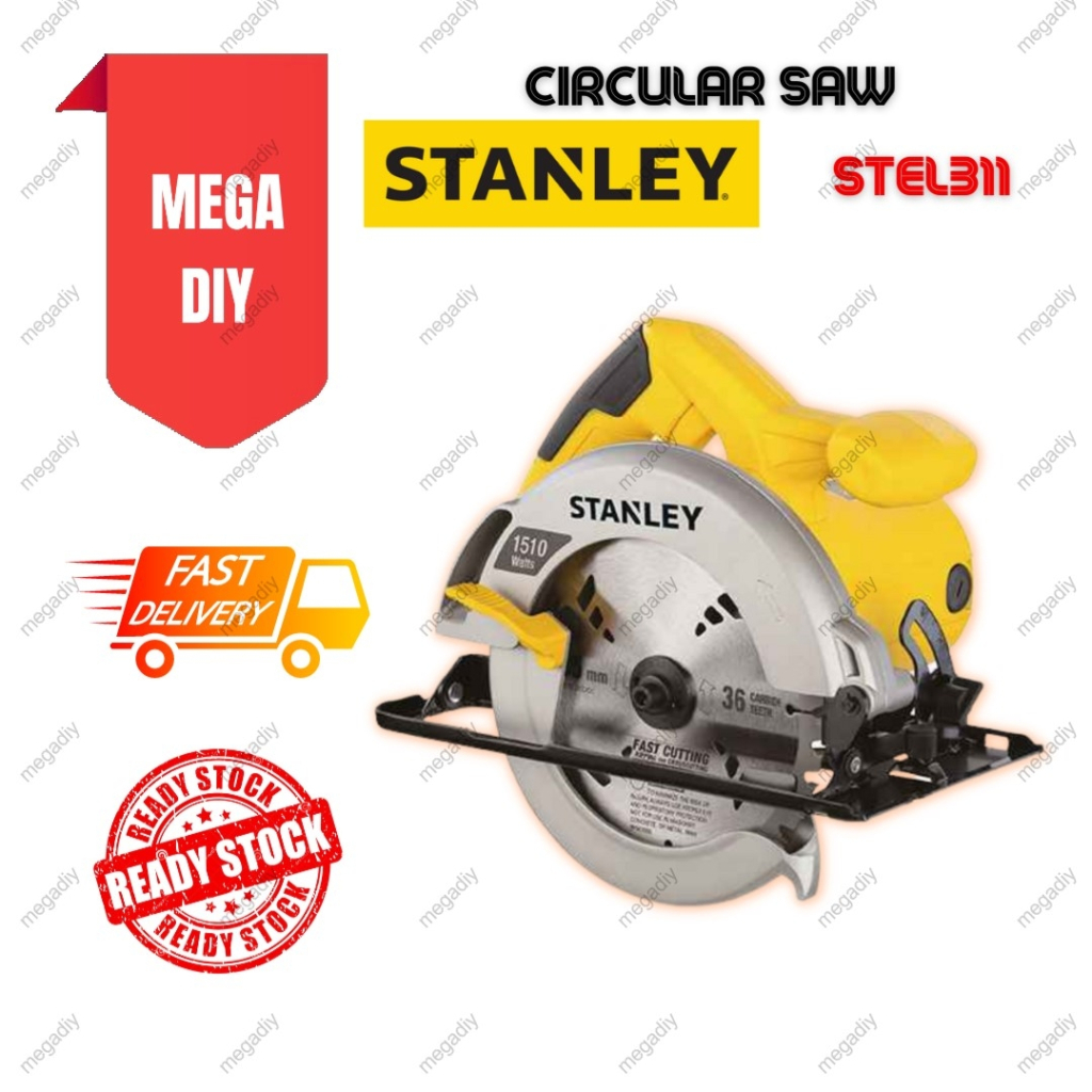 Stanley STEL311 Circular Saw Wood Cutter 1510W Shopee Malaysia