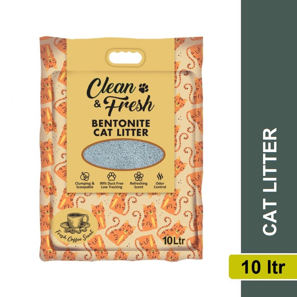 CLEAN & FRESH CAT LITTER COFFEE 10L / PASIR KUCING CLEAN & FRESH KOPI 10L Shopee Malaysia
