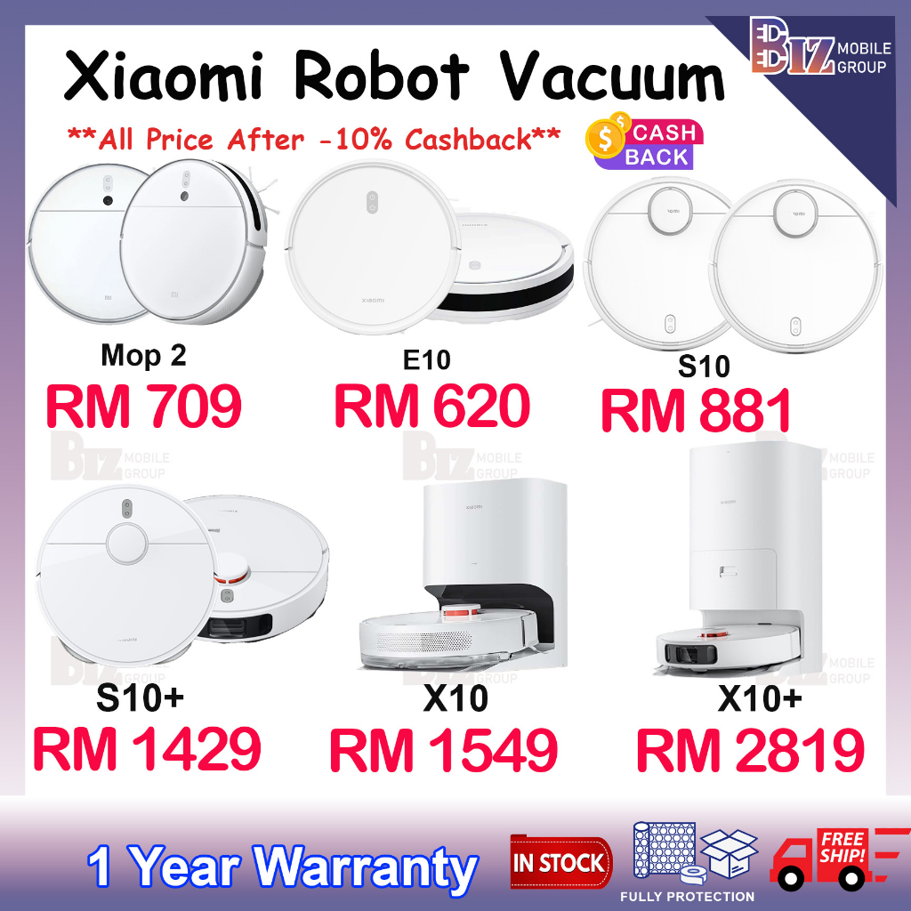 Xiaomi Robot Vacuum S10 / S10+ / E10 Robot Vacuum X10 / X10+ / Xiaomi