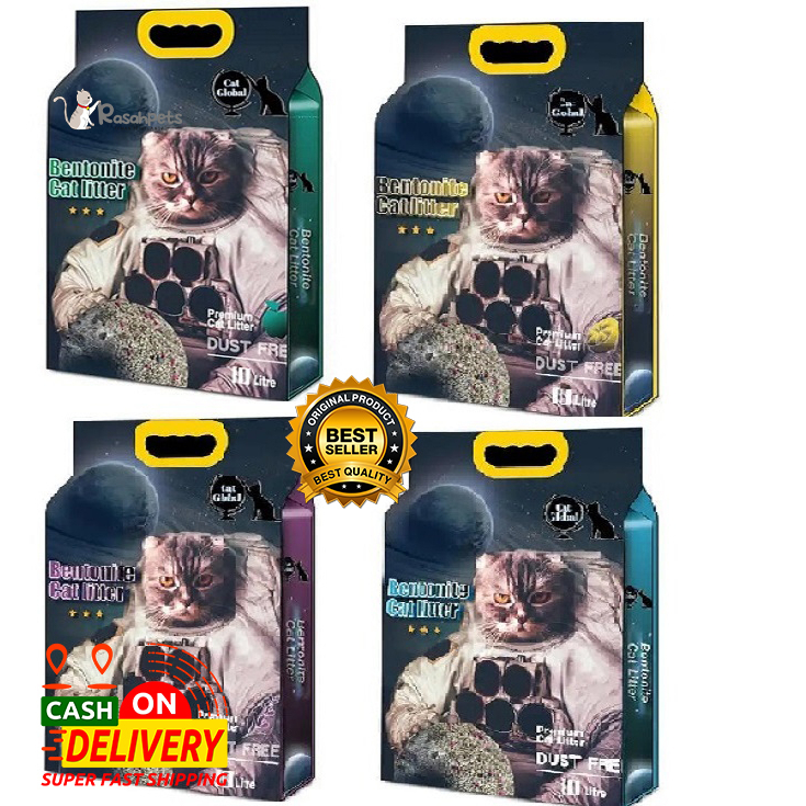 Cat global bentonite Pasir Kucing cat litter global 10L Shopee Malaysia