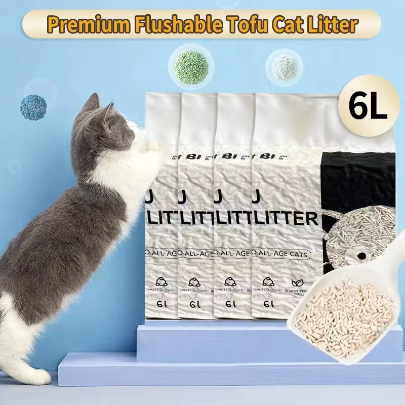 Factory Wholesale Cat Litter Tofu Premium Super Clumping Natural Litter