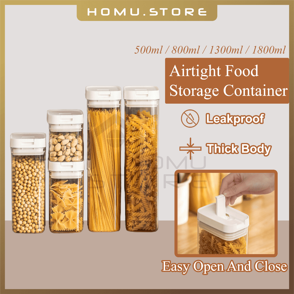 (24hrs Ship Out) Food Container Airtight Storage Box Kitchen Fridge ...