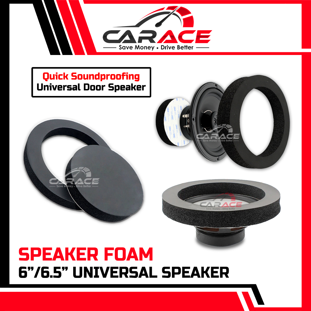 (1pair) 6" 6.5" Inch Speaker Foam Universal Car Speaker Sound Proof