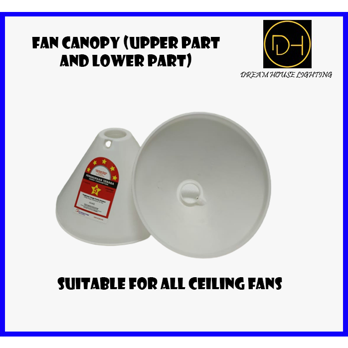 Ceiling fan upper and lower canopy cover (suitable for all ceiling fans) Shopee Malaysia