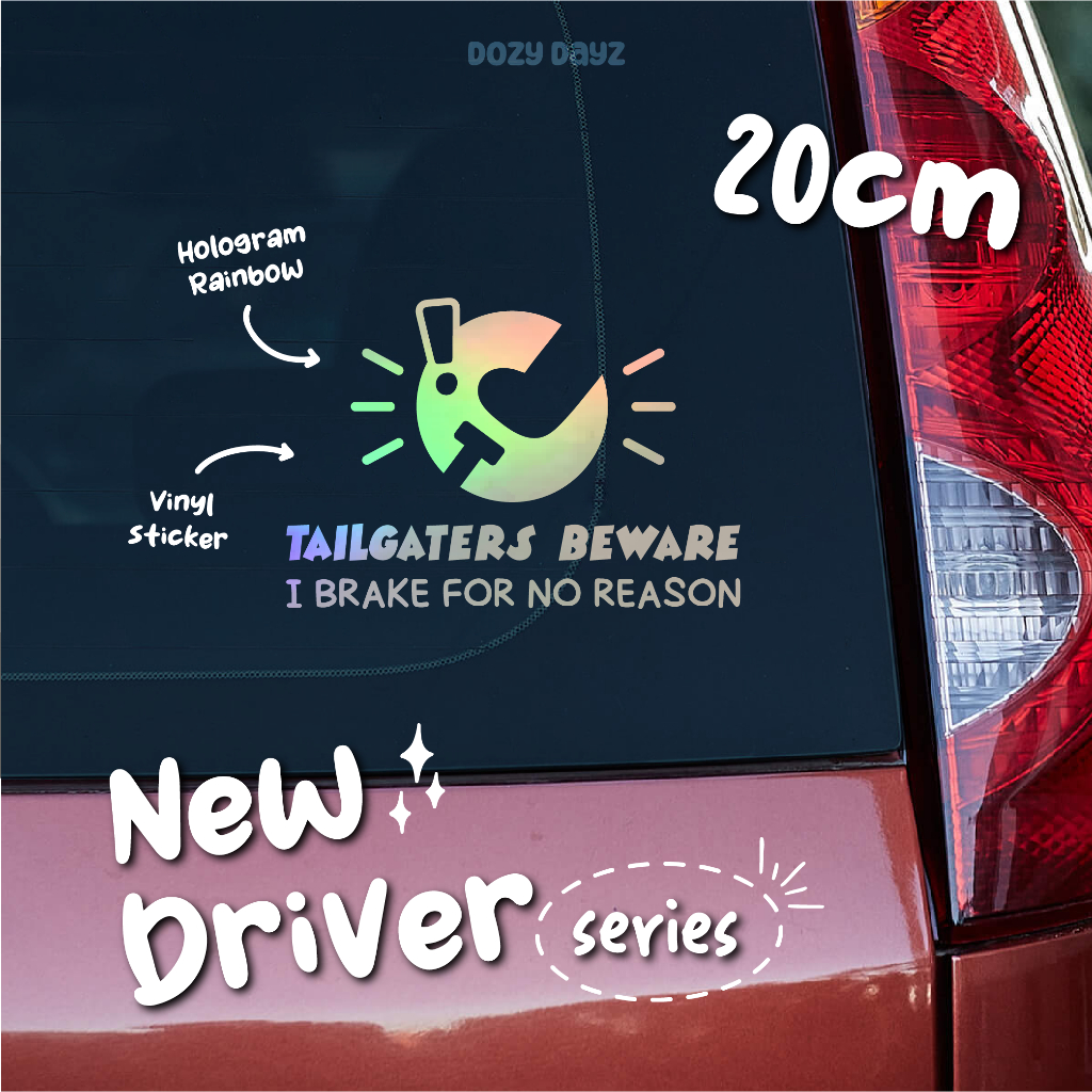 20cm New Driver Vinyl Sticker Part 2| Waterproof | Car Decal | Car ...