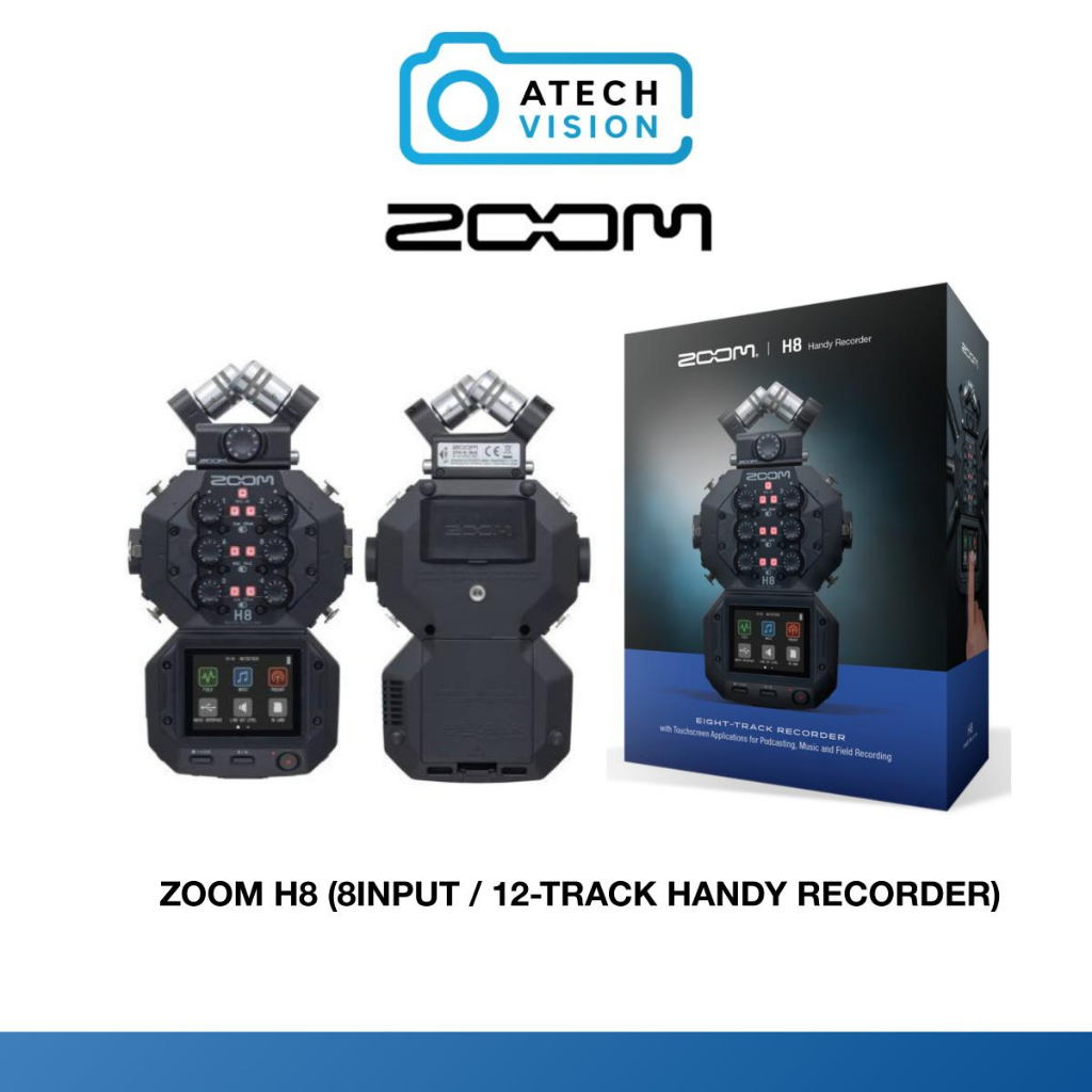 Zoom H8 8Input / 12Track Portable Handy Recorder Shopee Malaysia