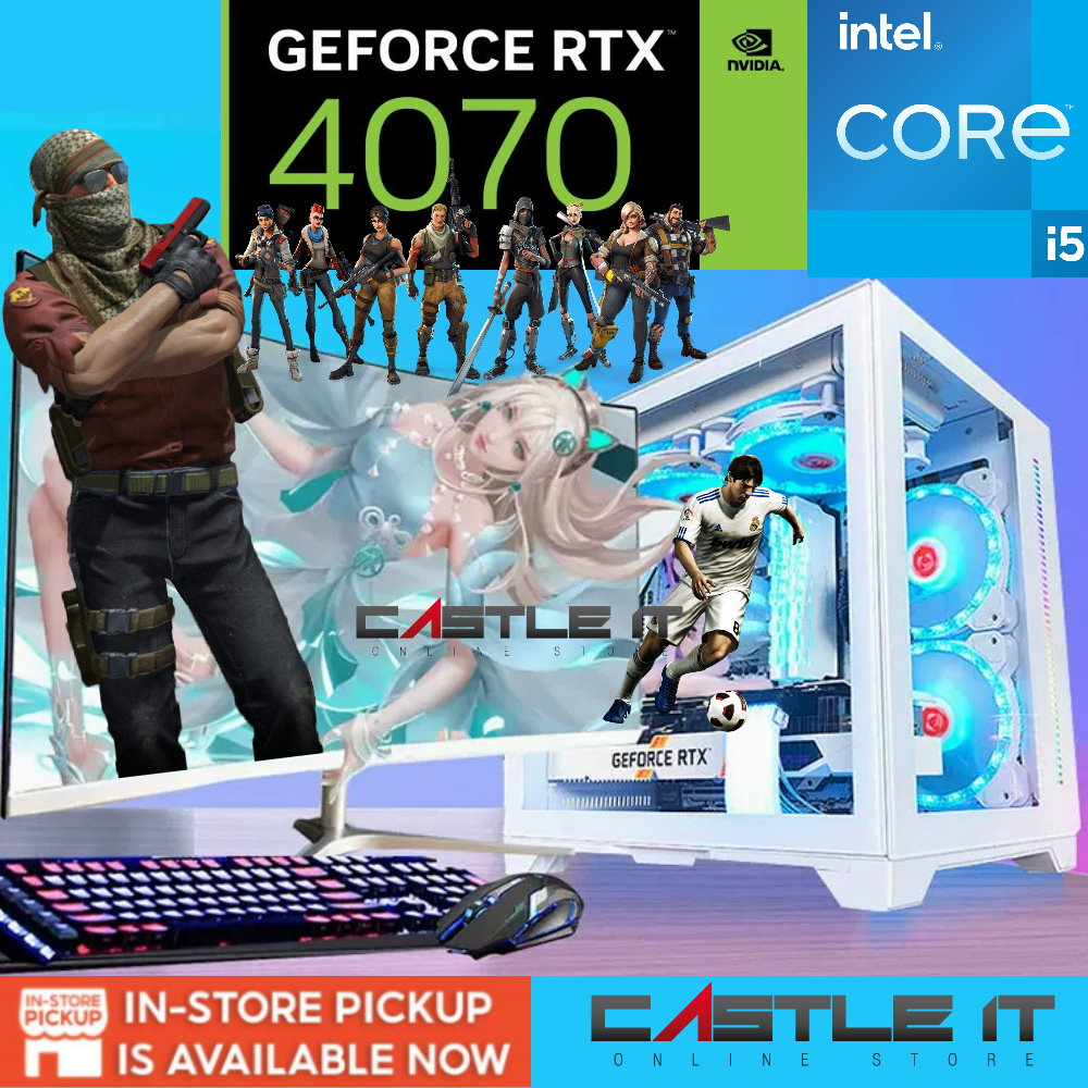 Intel Core i5 14400F / 12400F 14600KF Gaming PC Desktop DIY Customize ...