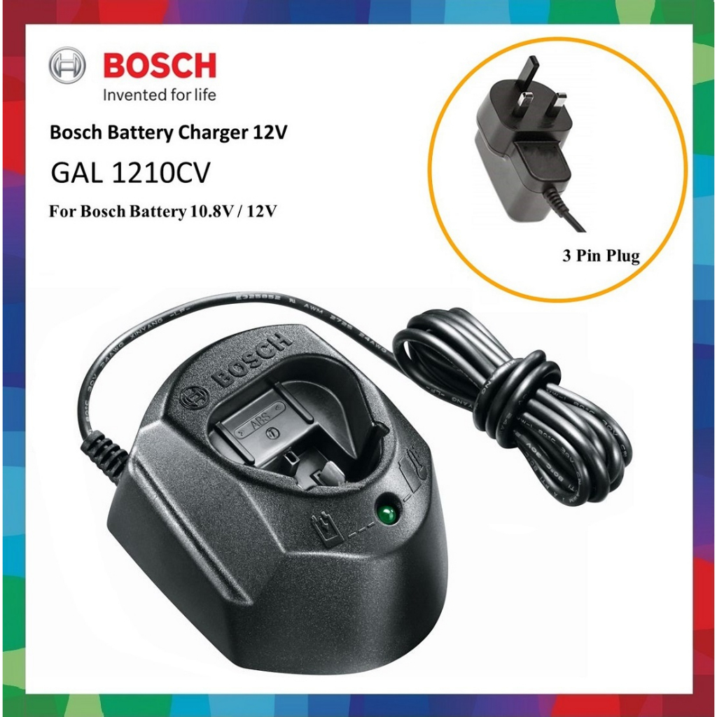 BOSCH GENUINE 12V 2.0Ah BATTERY & CHARGER GAL1210CV GAL12V40 Shopee