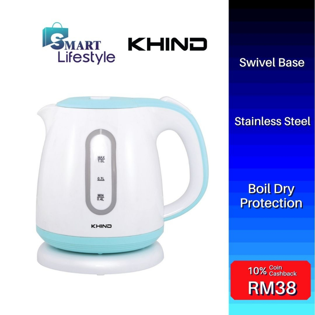 Khind EK101 1Litre Electric Jug Kettle Shopee Malaysia