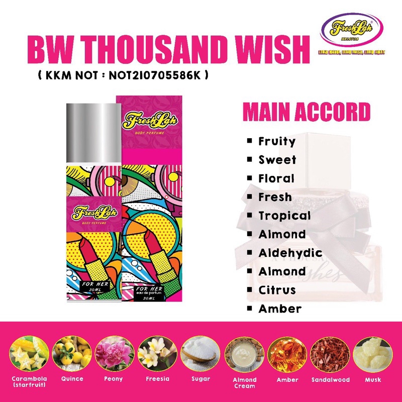LIMITED EDITION FRESHLAH BODY PERFUME BODY PERFUME FRESHLAH
