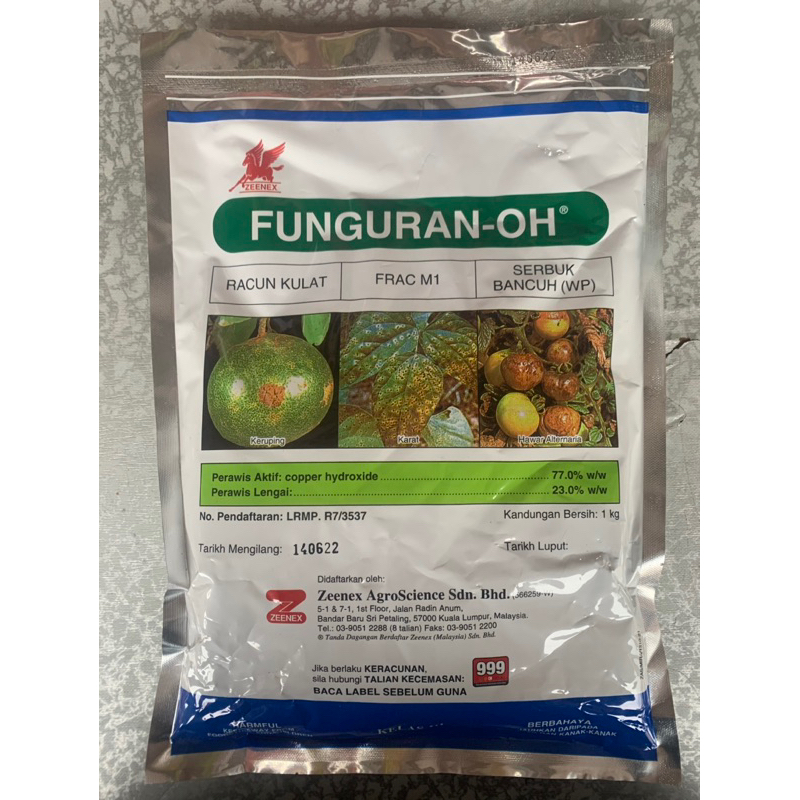 FUNGURANOH / copper hydroxide 77 fungicide racun kulat / Zeenex