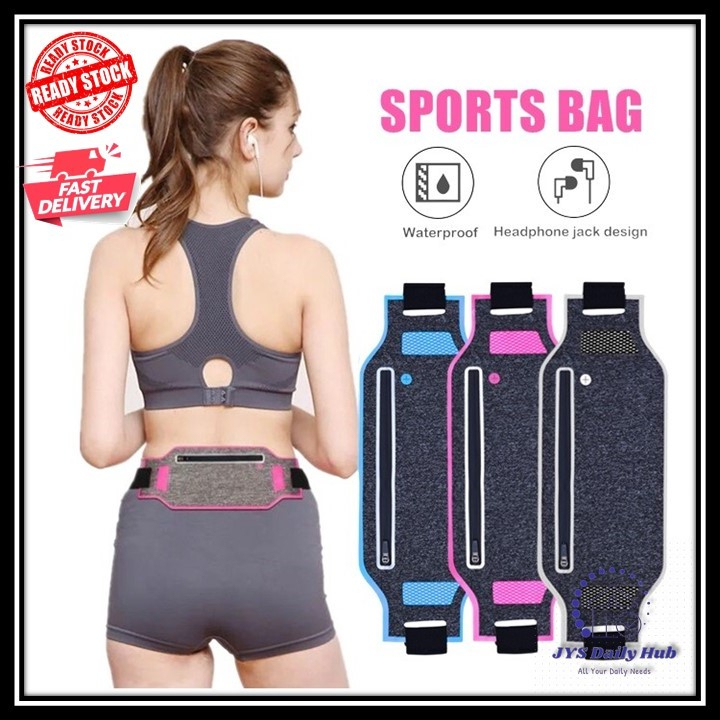 Waterproof Slim Waist Running Bag | Adjustable Running Waist Pouch ...