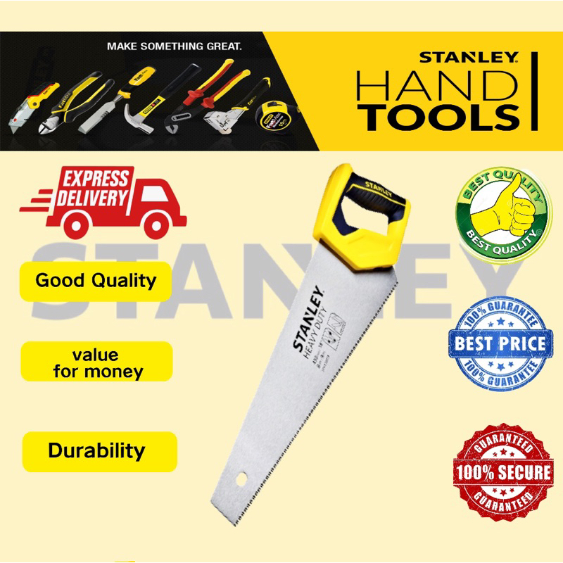 STANLEY CROSSCUT SAW GERGAJI 7point 22''/550mm GERGAJI KAYU HAND SAW