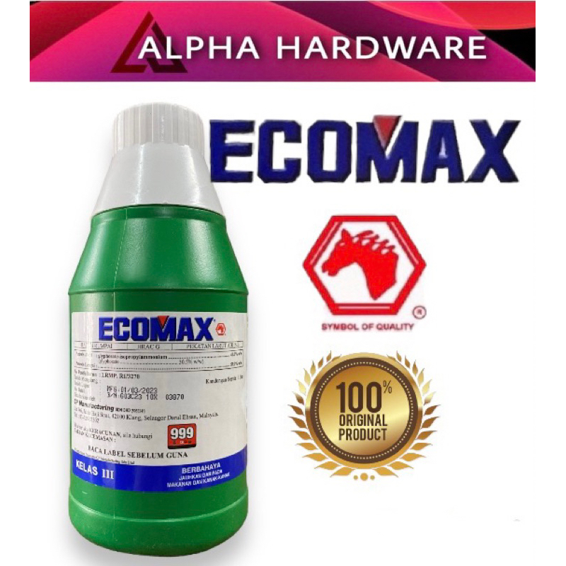 Ecomax 1l Herbicide Racun Rumput Glyphosate 41 Shopee Malaysia