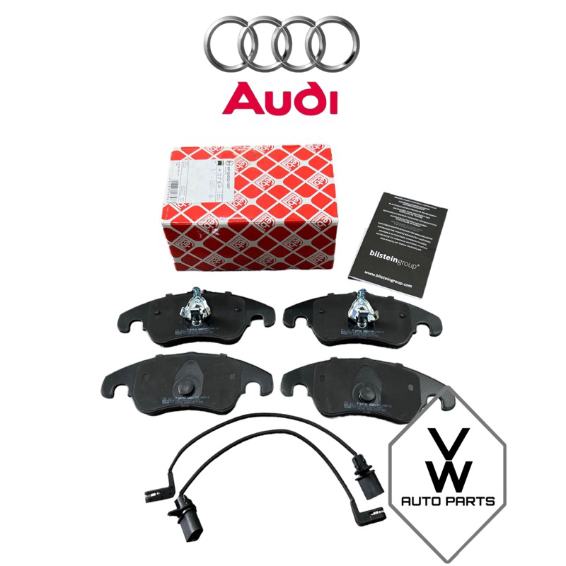 ( 100 FEBI GERMANY ) FRONT DISC BRAKE PAD WITH SENSOR AUDI A4 A5 A6 A7