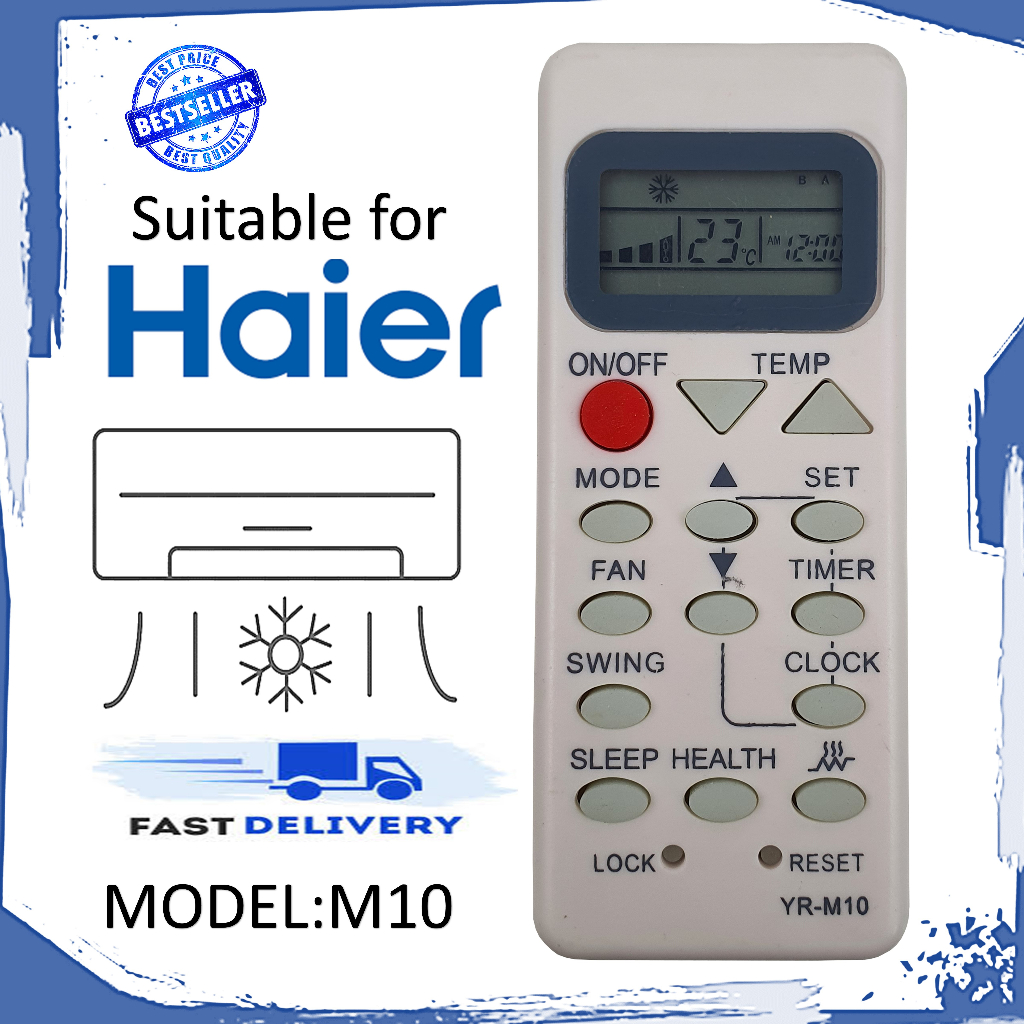 BEST QUALITY HAIER Aircond Remote Control For Aircond HAIER M10