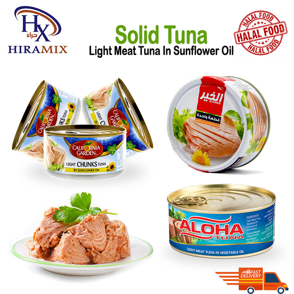 Tuna AlKhair / Tuna California Light Meat Tuna In Sunflower Oil Halal