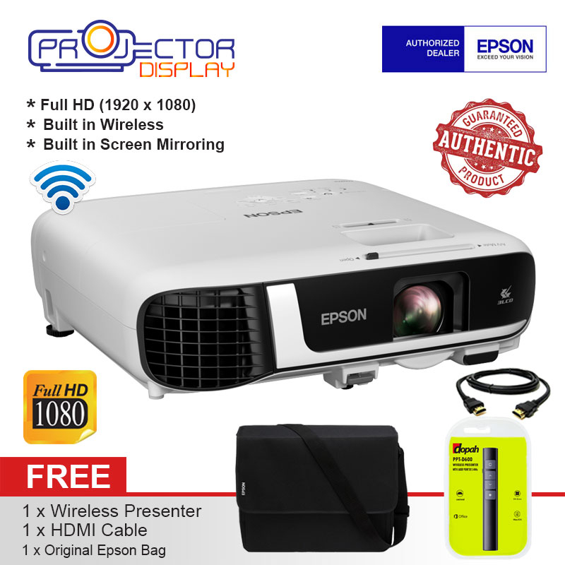 Epson EBFH52 Full HD 4000 Lumens Business Data Projector BuiltIn