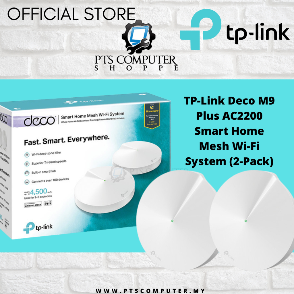 Tp Link Deco M9 Plus Ac2200 Smart Home Mesh Wi Fi System 2 Packs Shopee Malaysia 4269