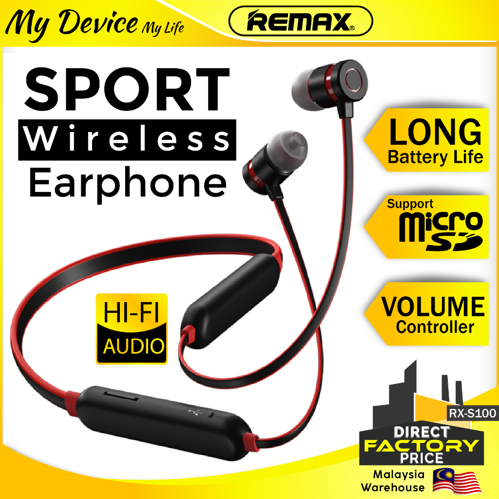 REMAX RX-S100 bluetooth earphone sport Headphone bluetooth