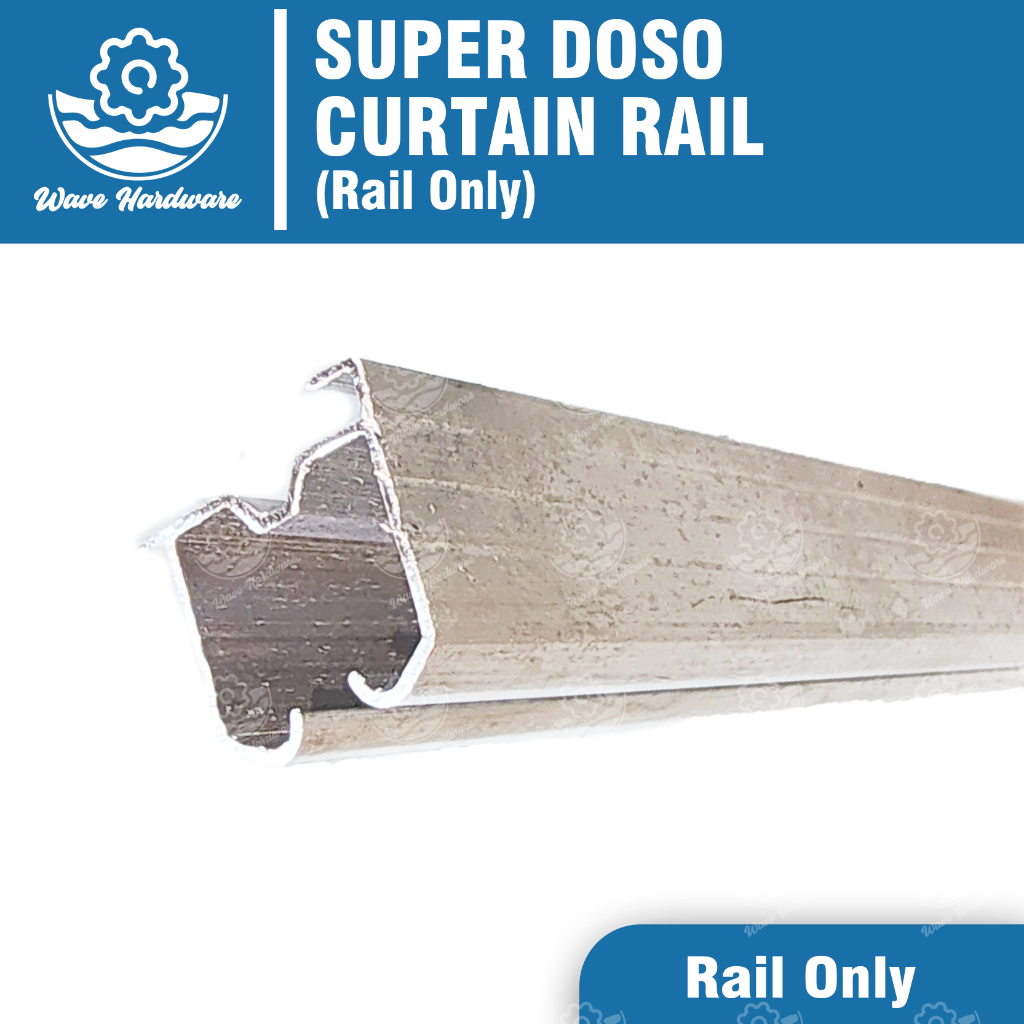SUPER DOSO Besi Langsir Rod Sahaja / Curtain Rail Only (Kosong ...