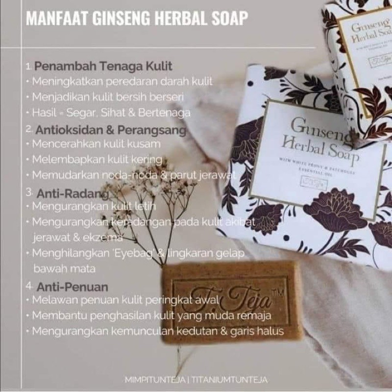 TUN TEJA JEBAT MEKAR HERBAL SOAP RATU SHAMPOO FEMININE WASH READY STOCK