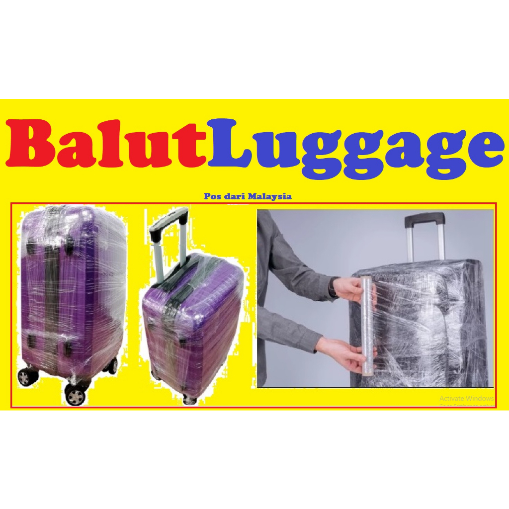 Pembalut Plastik Wrap Wrapping Beg Bagasi Solat Haji Umrah Mekah Travel